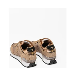 Bronze Leather Low Top Sneakers