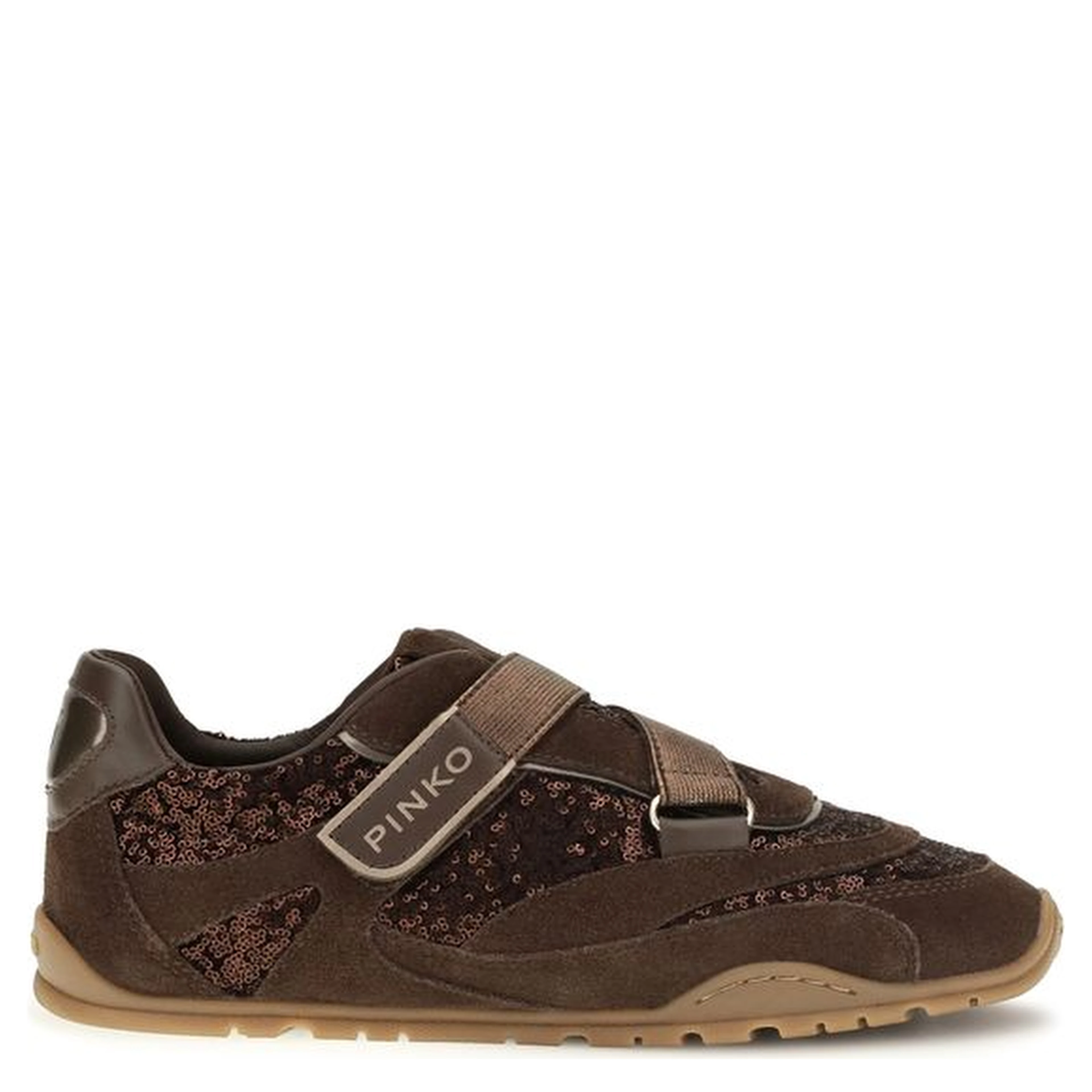 Brown Suede Leather Athletic Sneakers