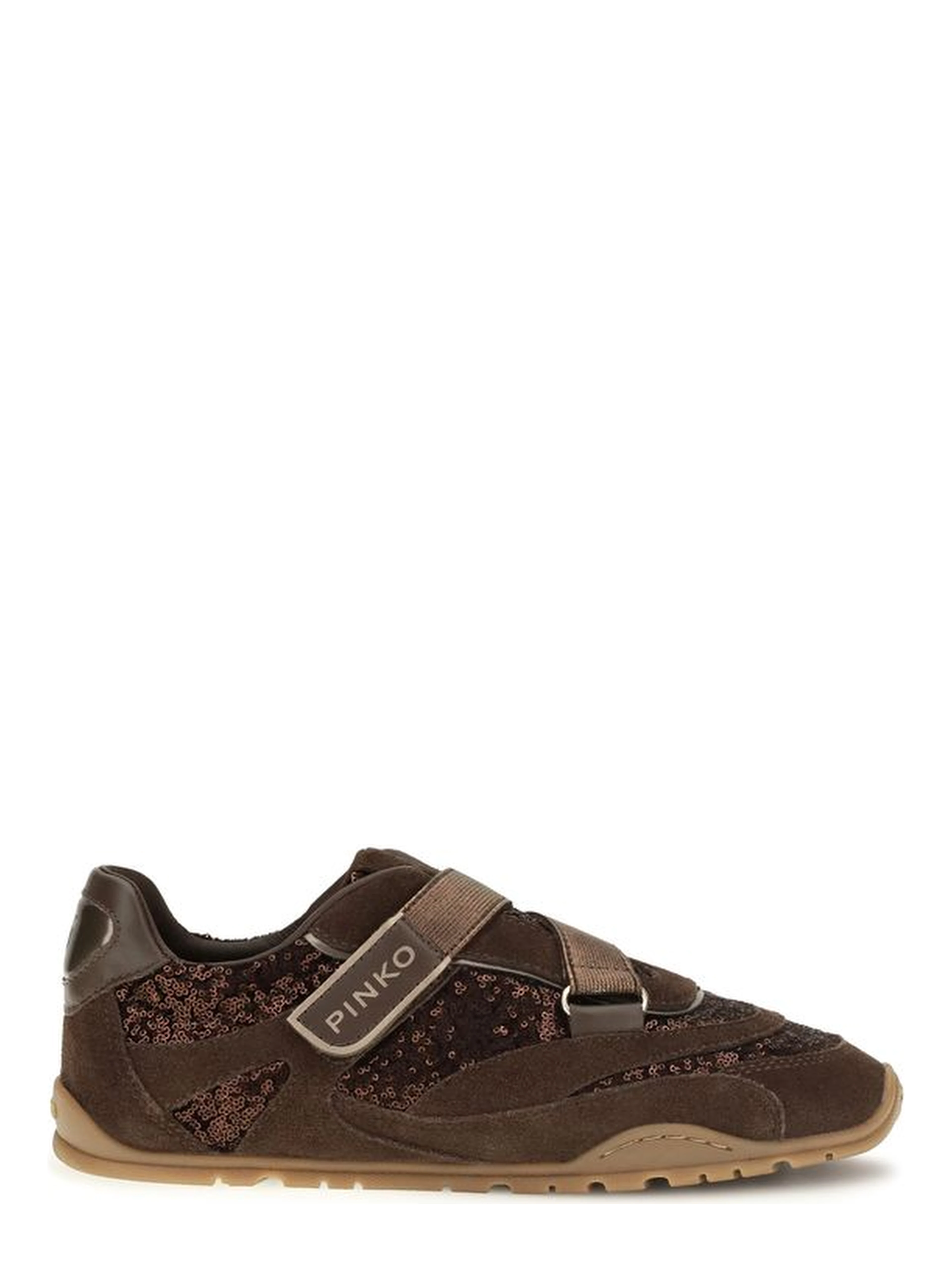 Brown Suede Leather Athletic Sneakers