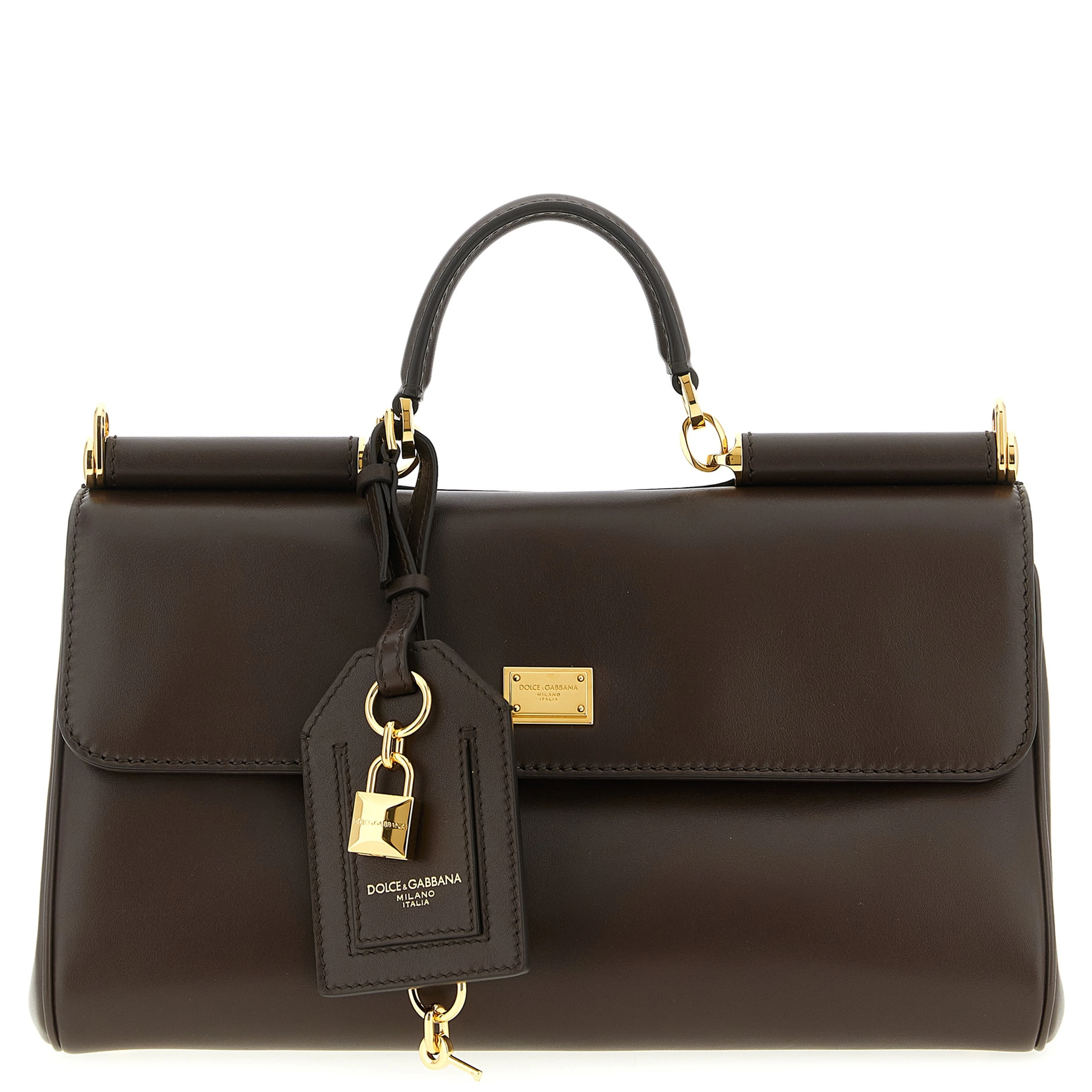 Brown Calfskin Crossbody Bag