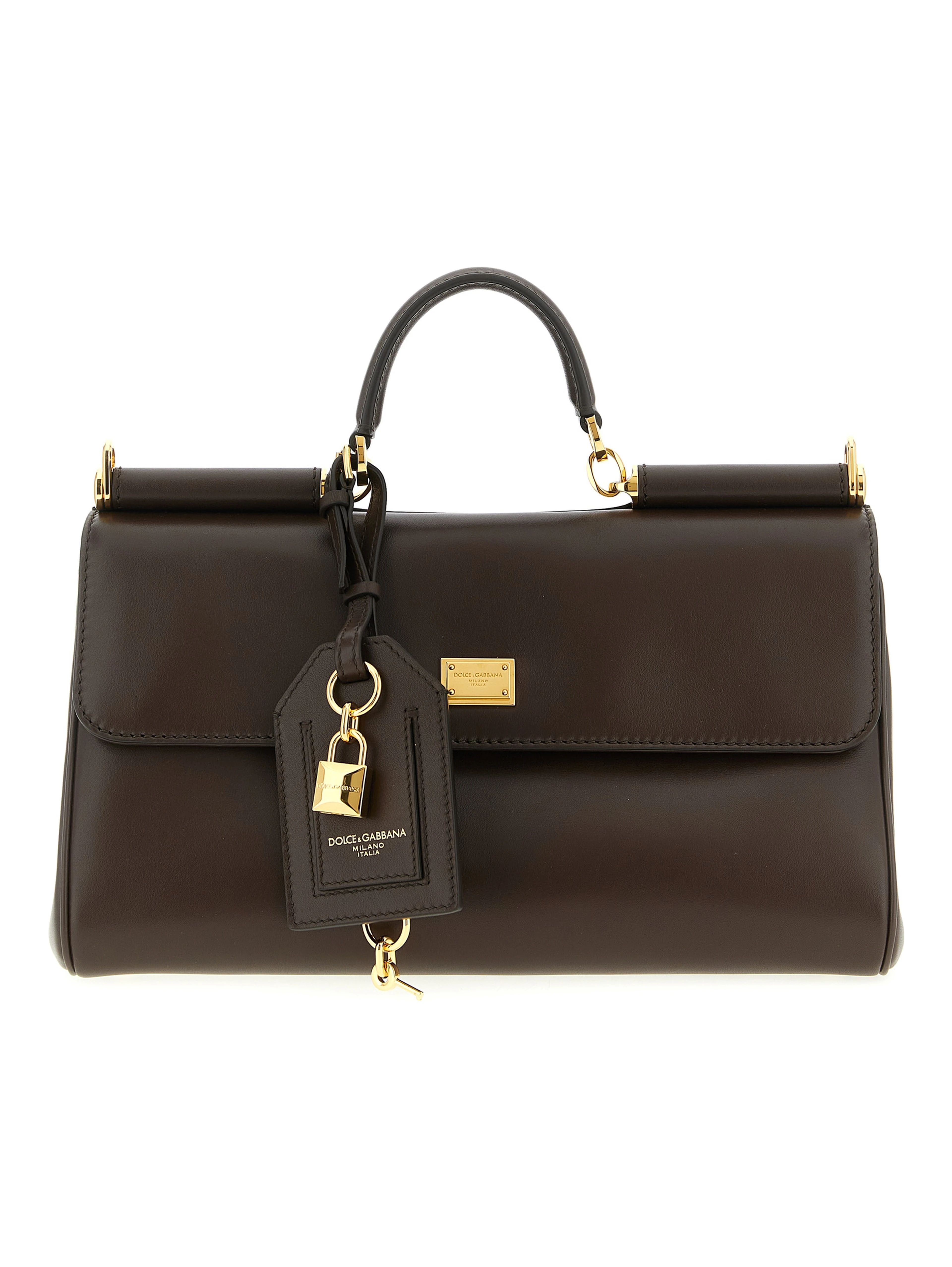 Brown Calfskin Crossbody Bag