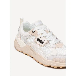 White Leather Chunky Sneakers