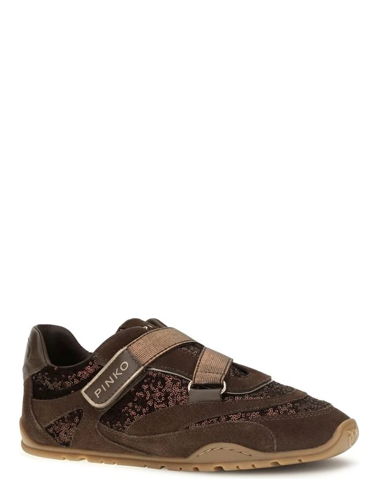 Brown Suede Leather Athletic Sneakers alternative