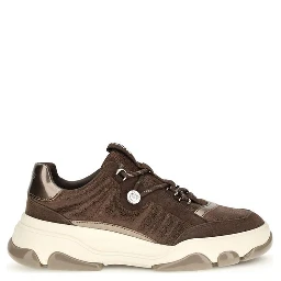 Brown Calf Leather Bos Taurus Chunky Sneakers