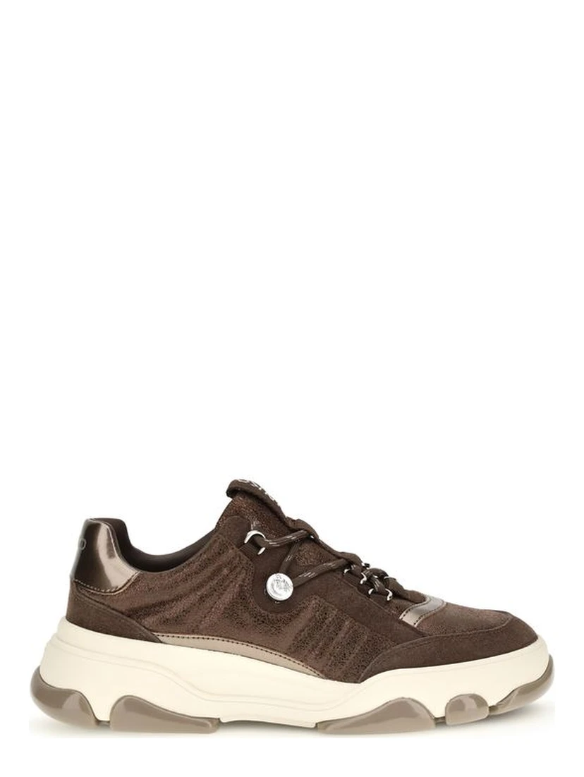 Brown Calf Leather Bos Taurus Chunky Sneakers