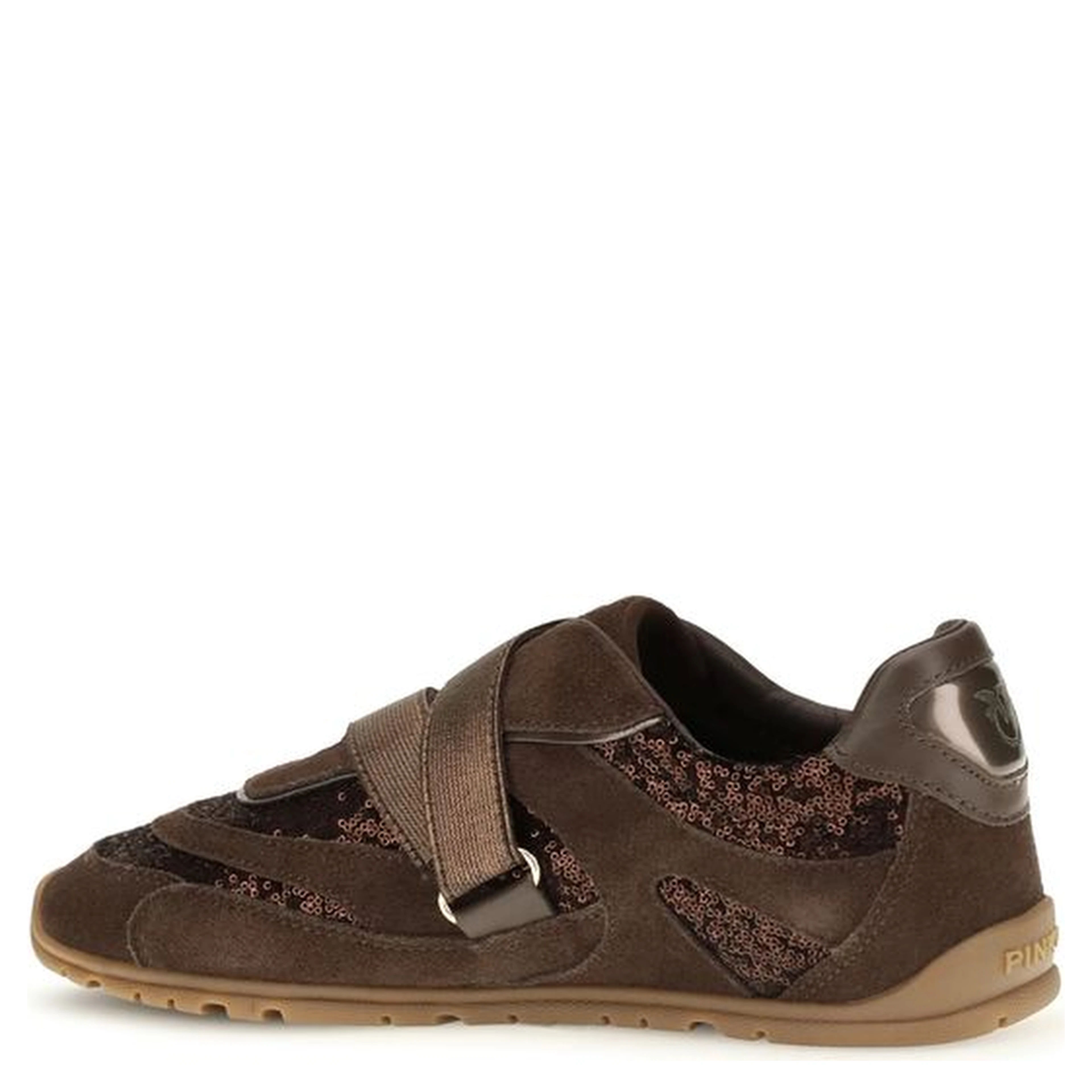 Brown Suede Leather Athletic Sneakers