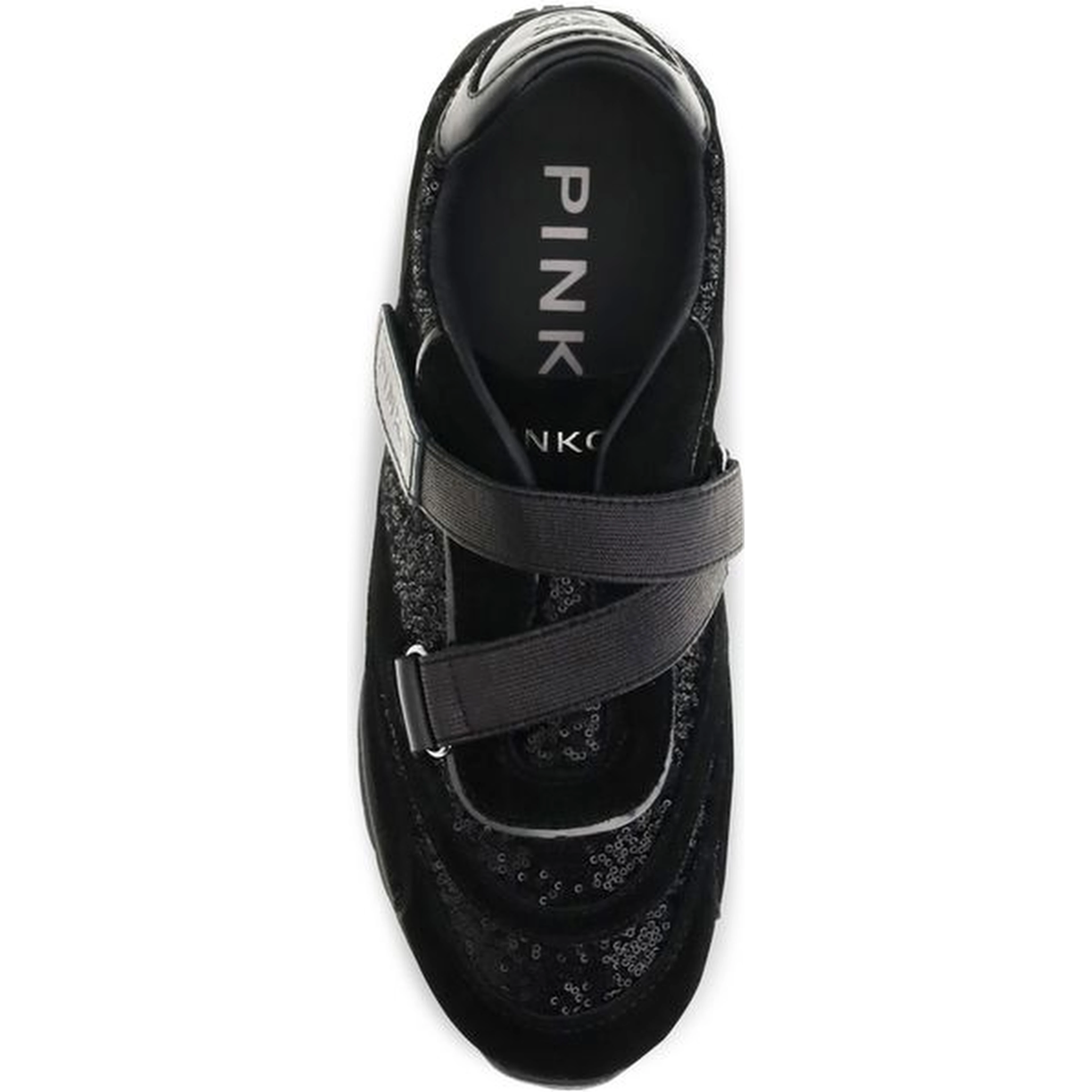 Black Suede Leather Athletic Sneakers