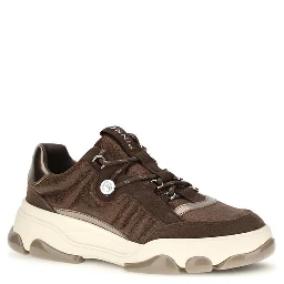 Brown Calf Leather Bos Taurus Chunky Sneakers