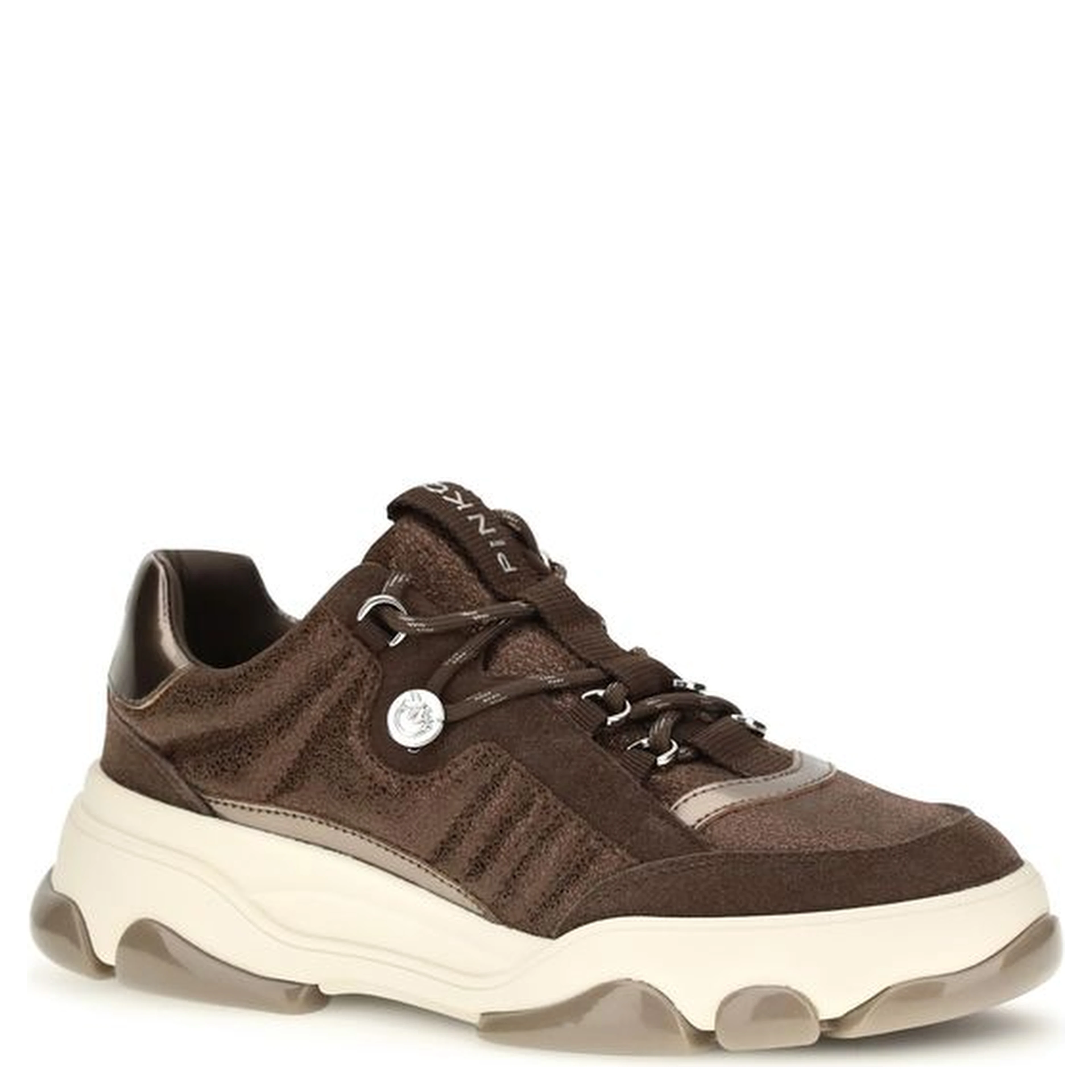 Brown Calf Leather Bos Taurus Chunky Sneakers