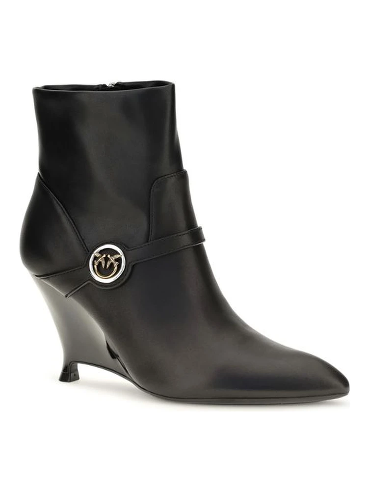 Black Calf Leather Bos Taurus Ankle Boots alternative