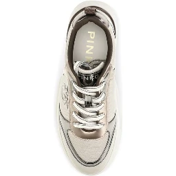 Beige Calf Leather Bos Taurus Chunky Sneakers