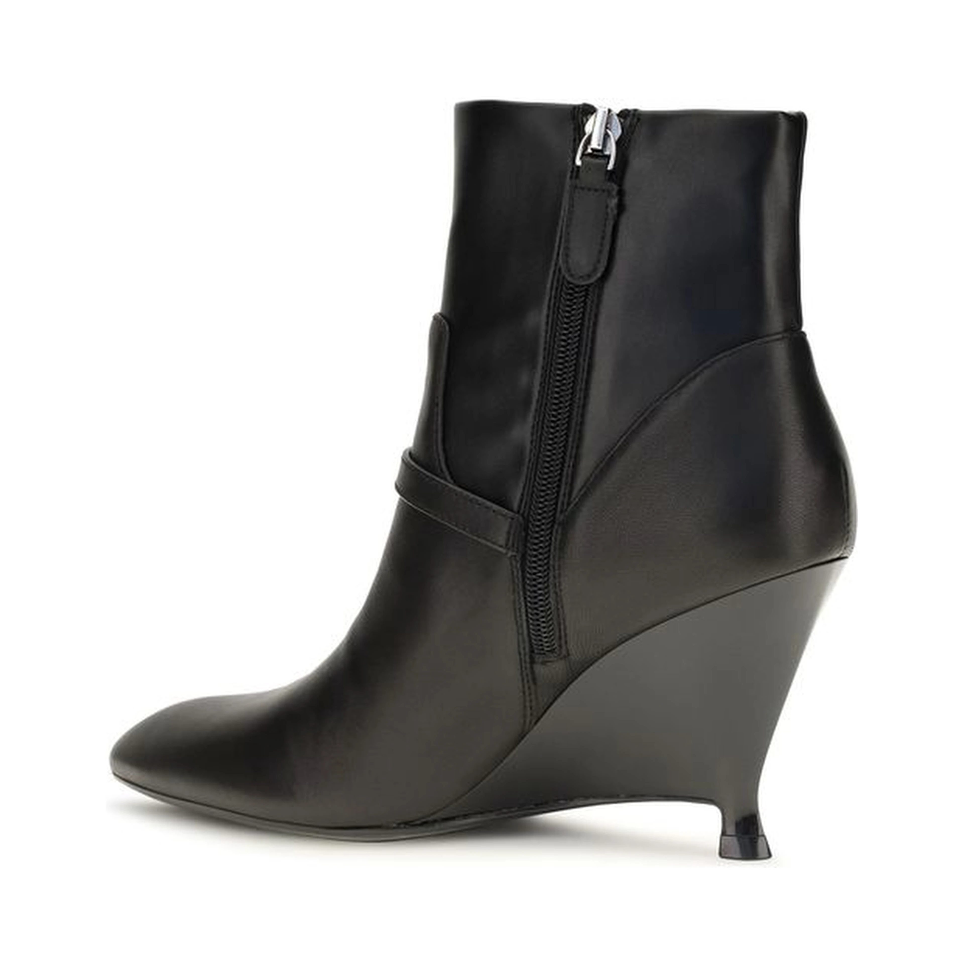 Black Calf Leather Bos Taurus Ankle Boots