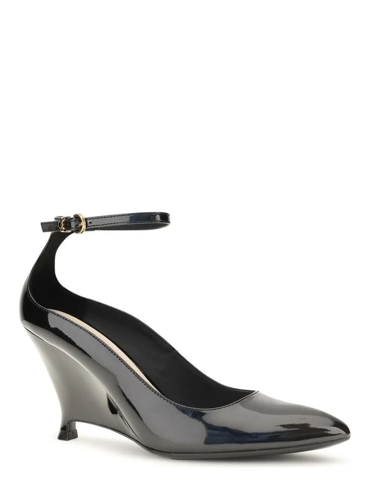 Black Calf Leather Bos Taurus Platform Pumps alternative