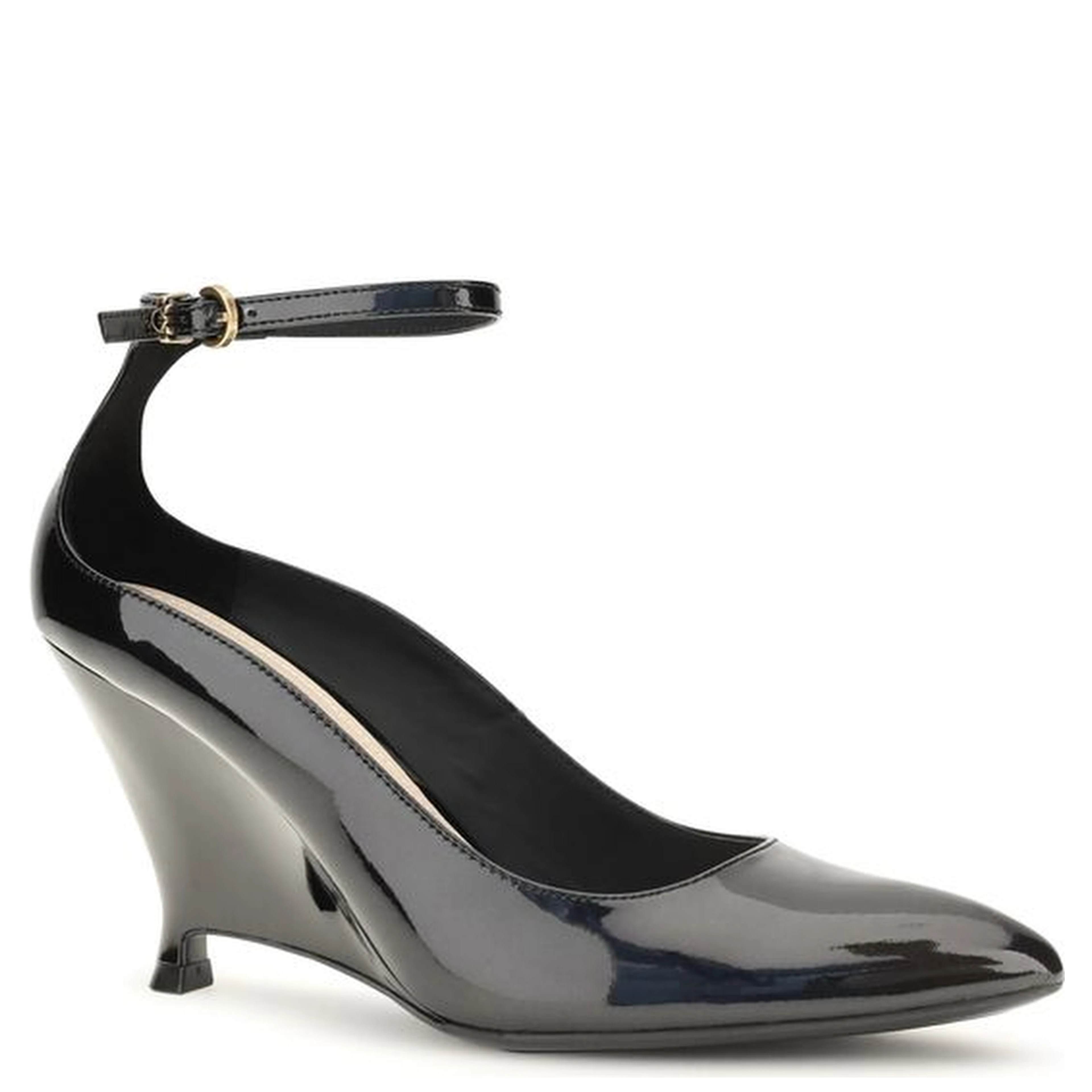 Black Calf Leather Bos Taurus Platform Pumps