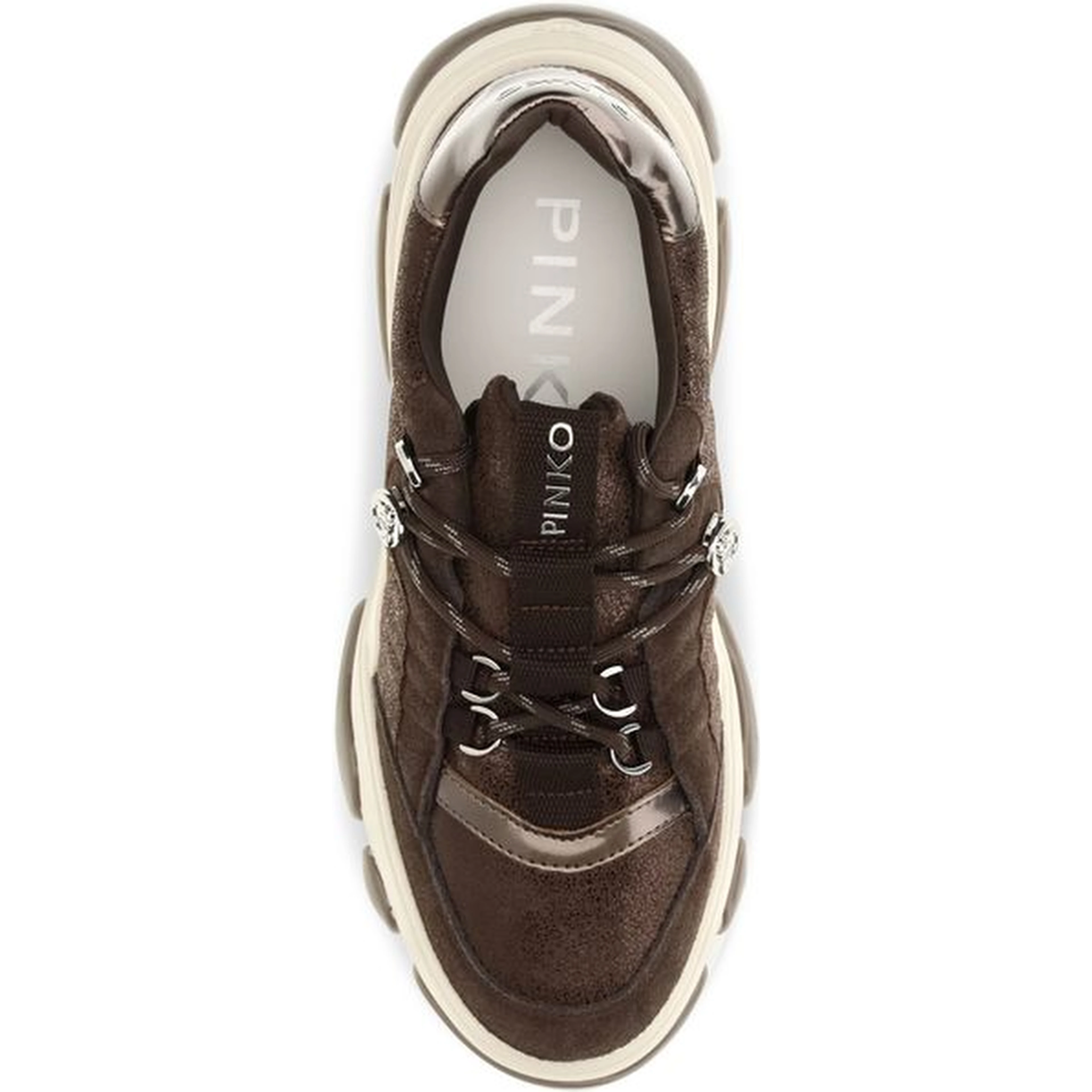 Brown Calf Leather Bos Taurus Chunky Sneakers
