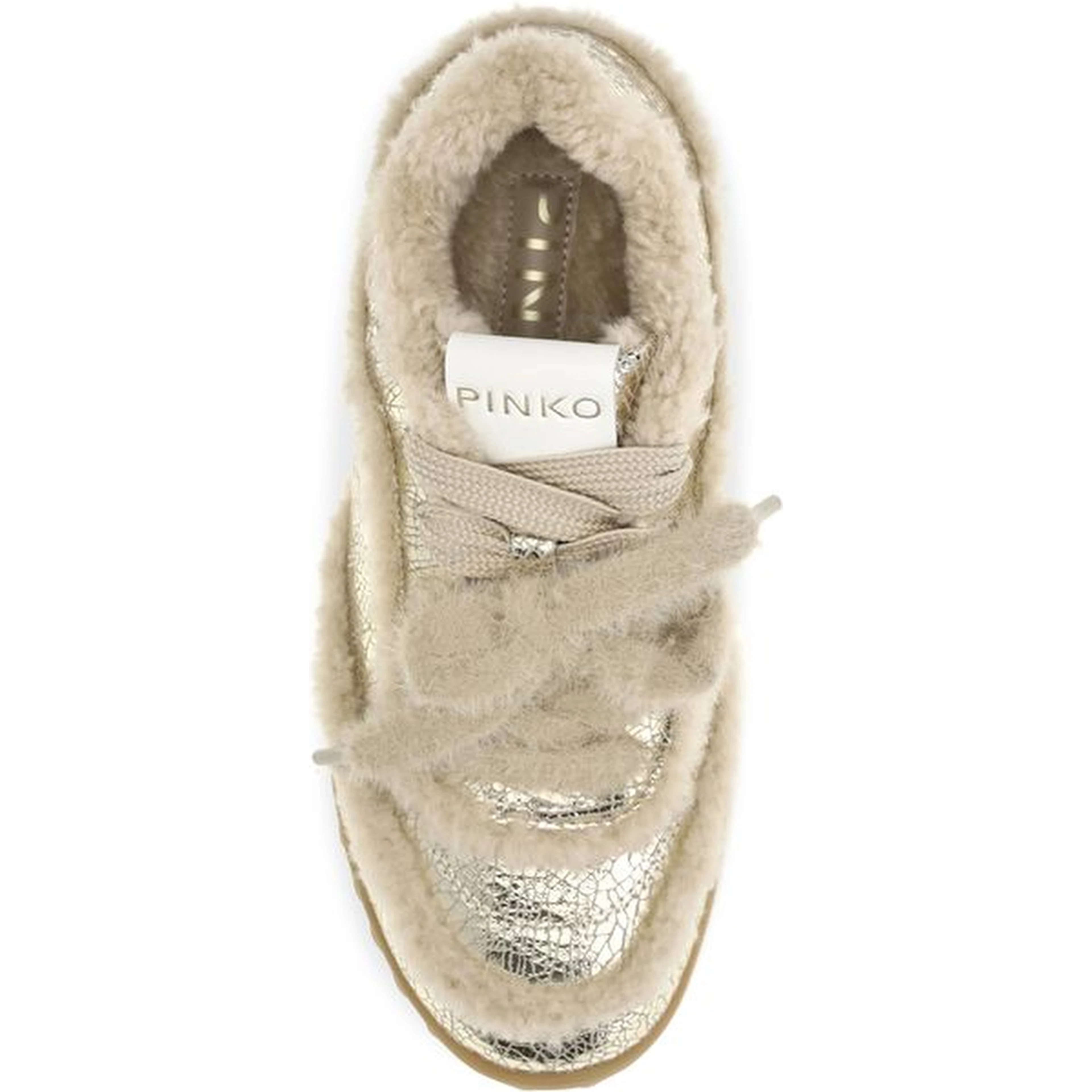 Silver Calf Leather Bos Taurus Chunky Sneakers