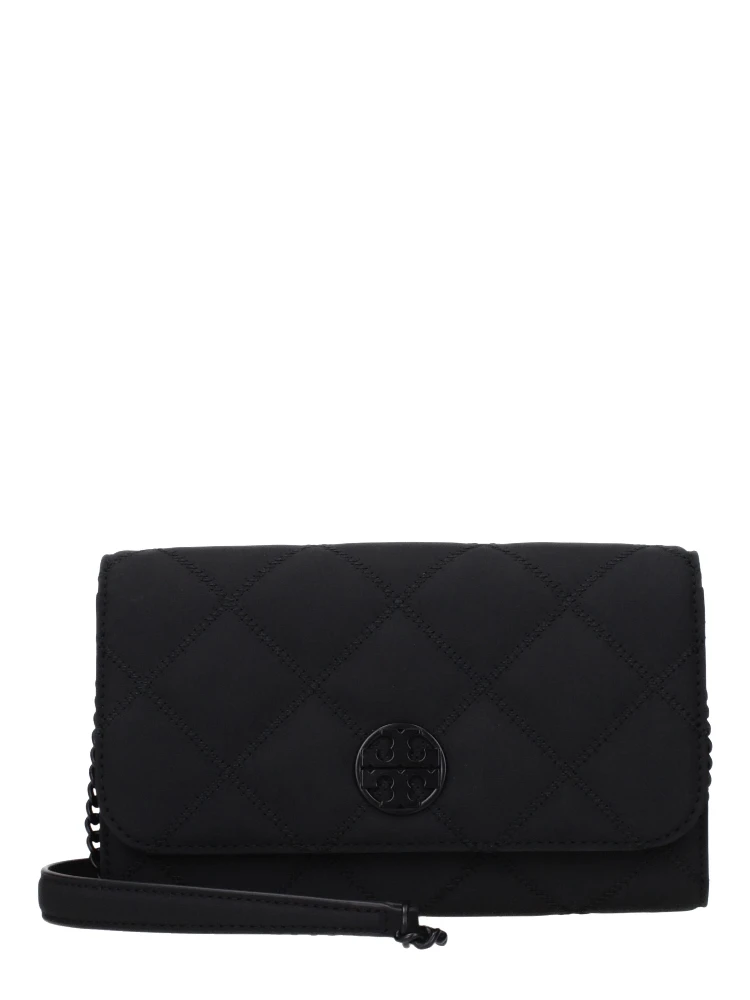 Black Leather Clutch Bag