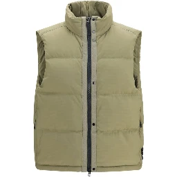 Bicolor Polyamide Sleeveless Jacket