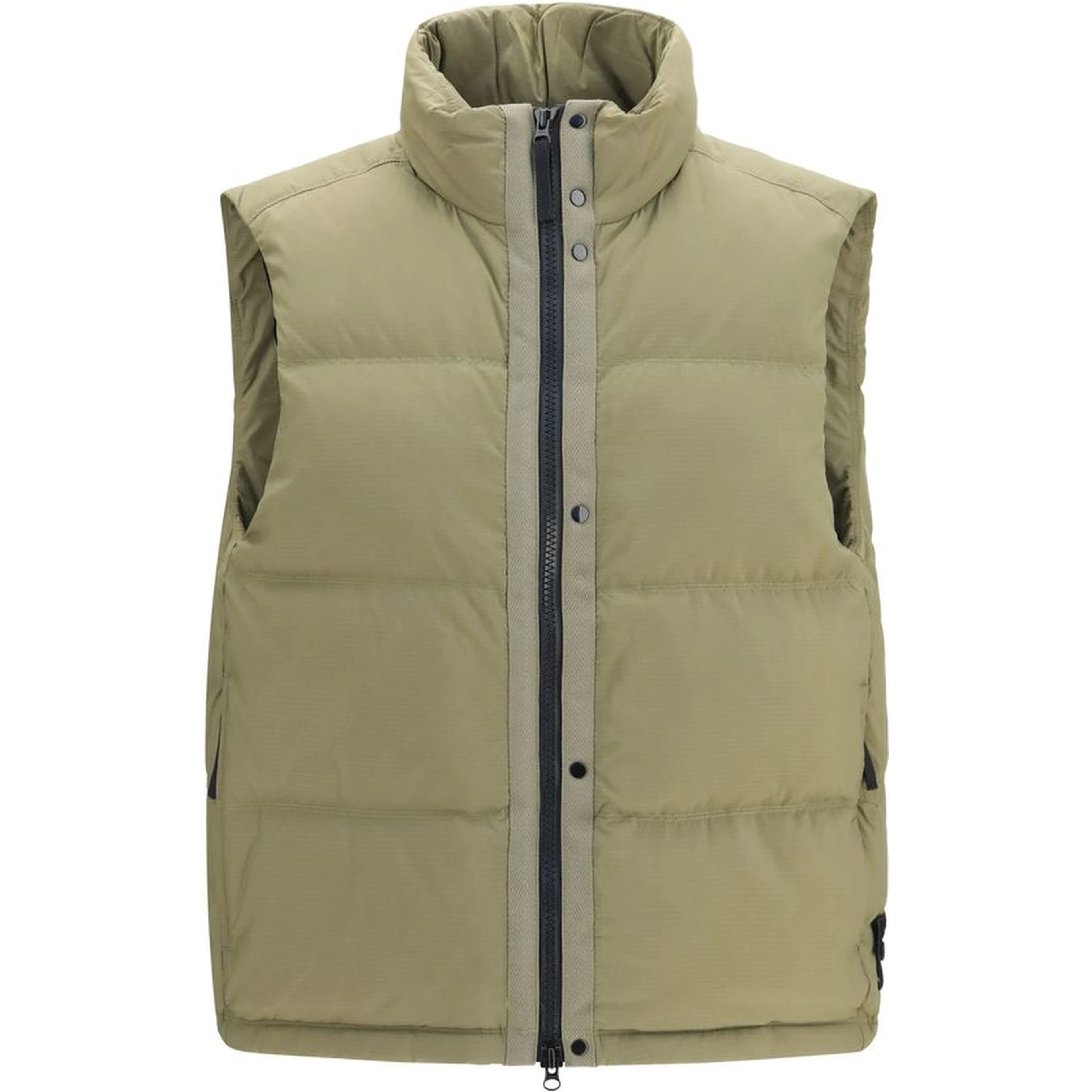 Bicolor Polyamide Sleeveless Jacket