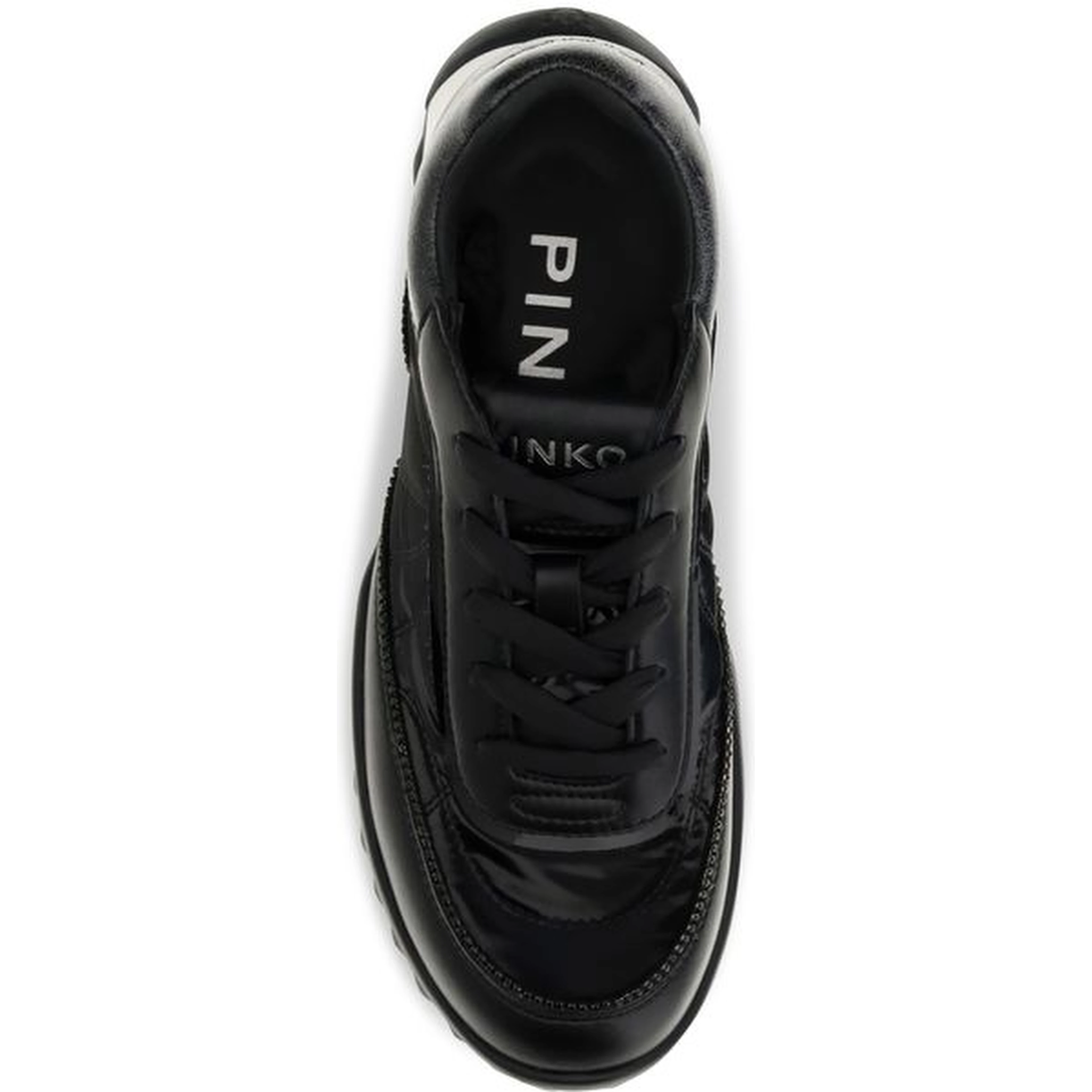 Black Fabric Low Top Sneakers
