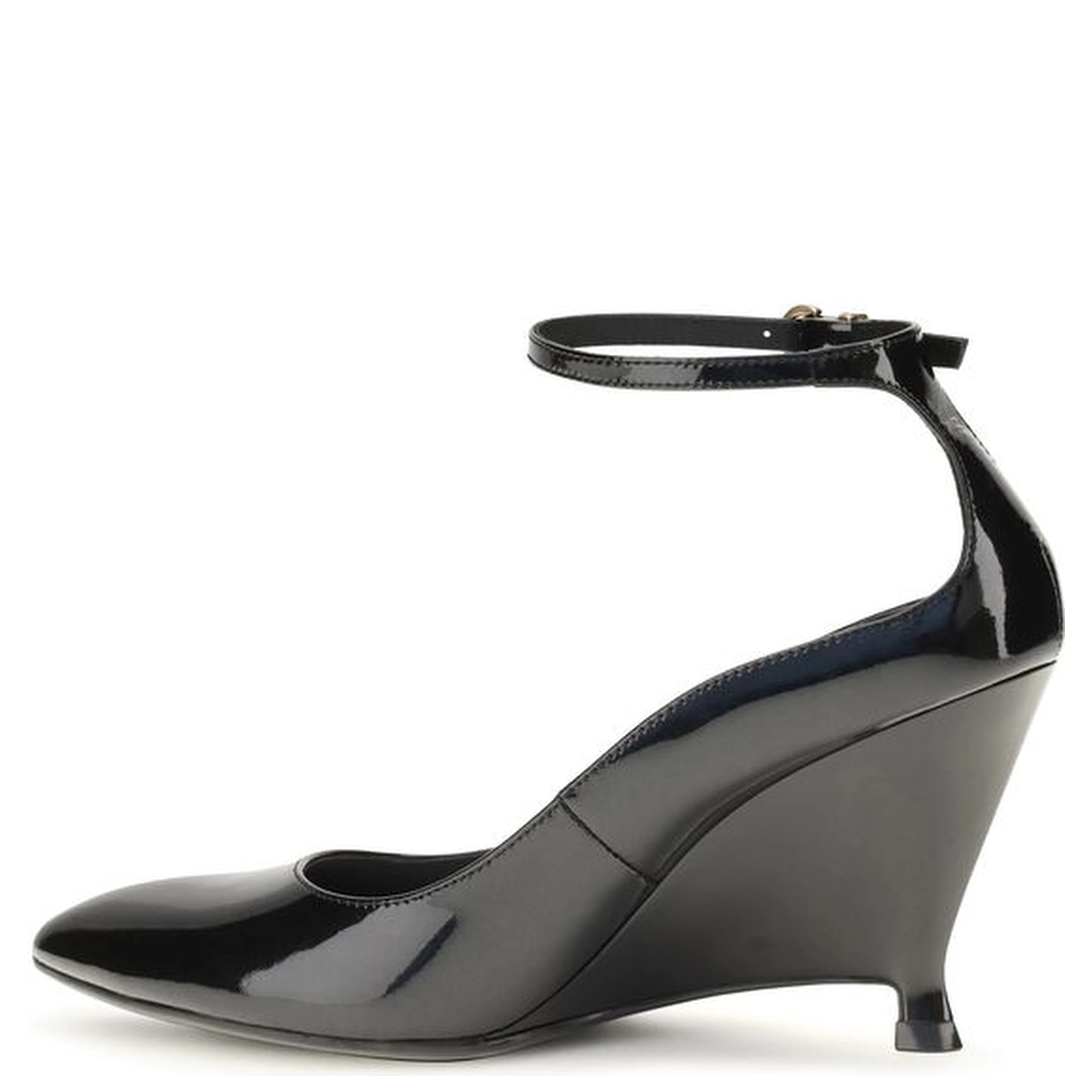 Black Calf Leather Bos Taurus Platform Pumps
