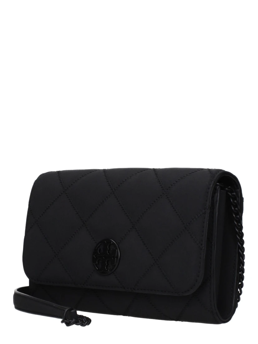 Black Leather Clutch Bag