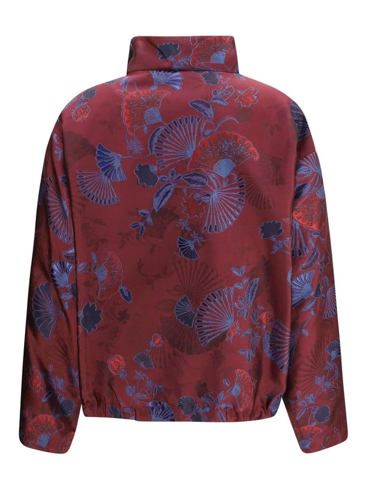 Bordeaux Polyester Full-Length Jacket alternative