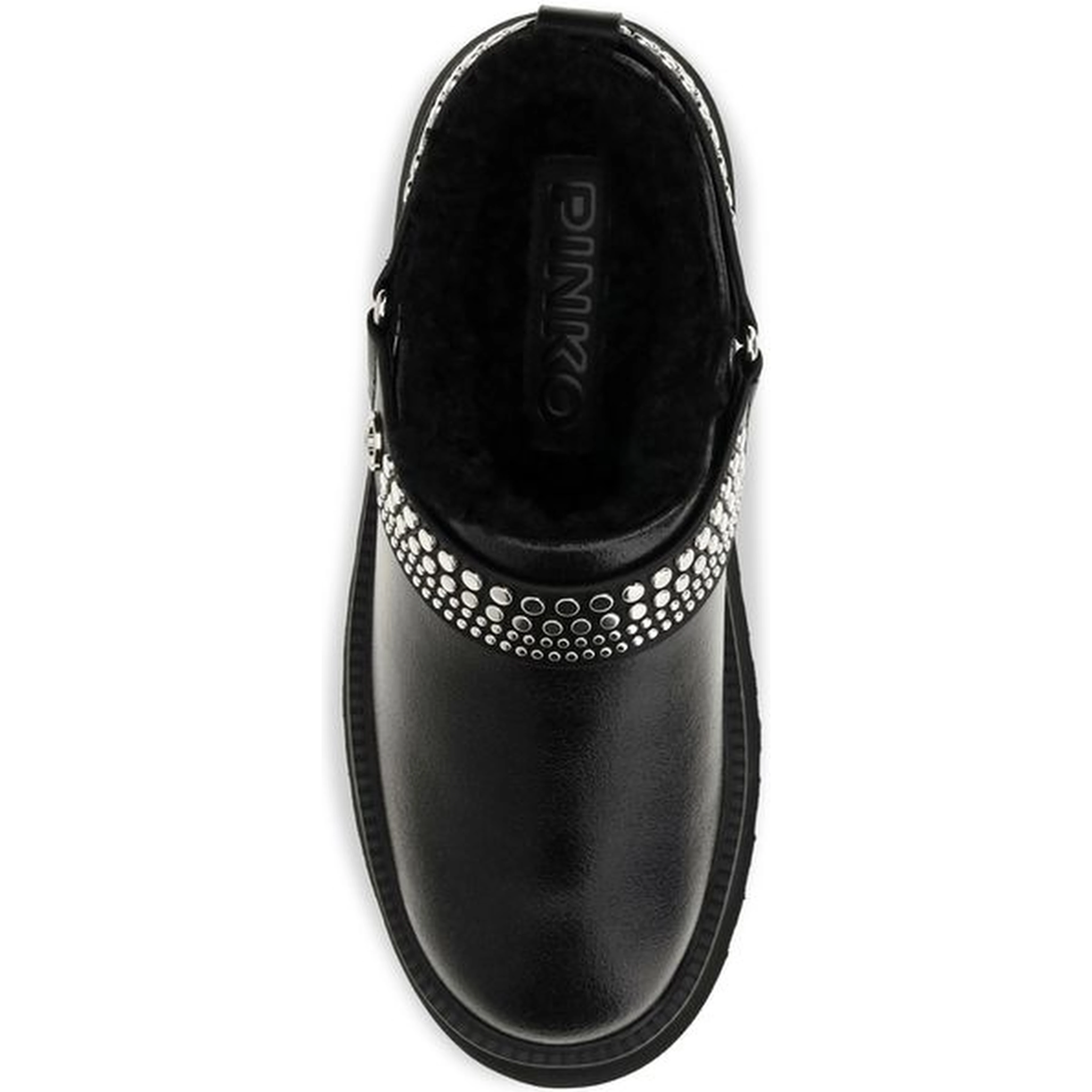 Black Calf Leather Bos Taurus Clogs