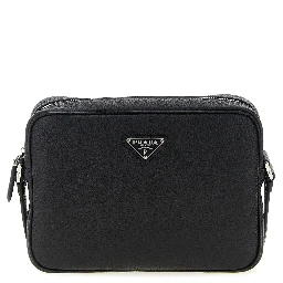 Black Calfskin Crossbody Bag