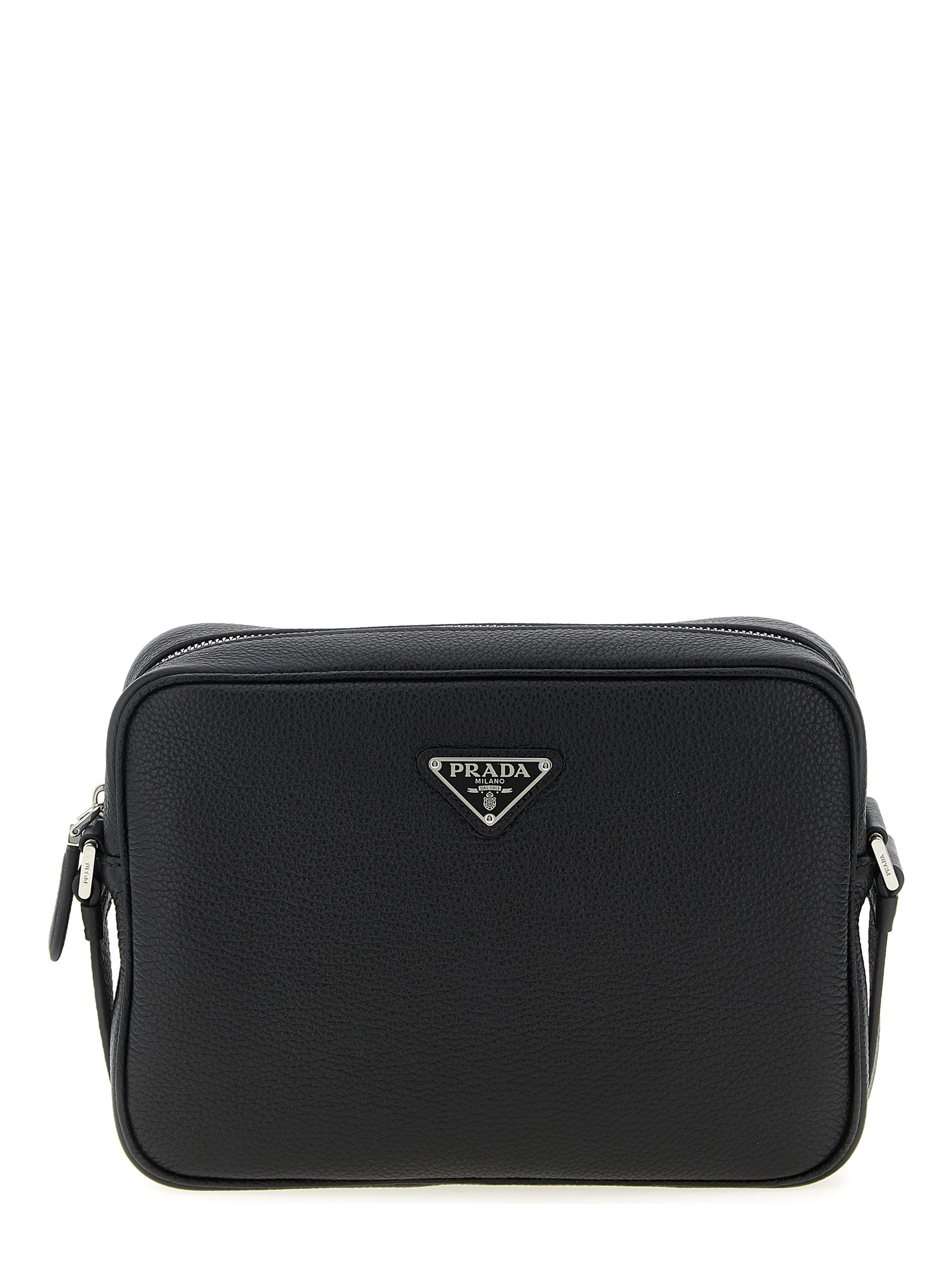 Black Calfskin Crossbody Bag
