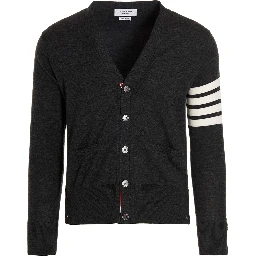 Gray Merino Wool Cardigan