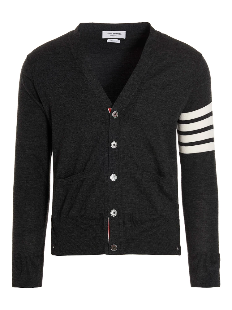 Gray Merino Wool Cardigan