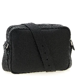 Black Calfskin Crossbody Bag