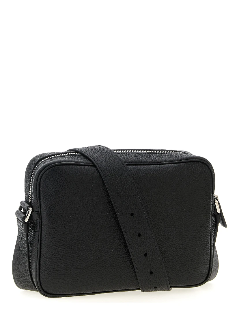 Black Calfskin Crossbody Bag