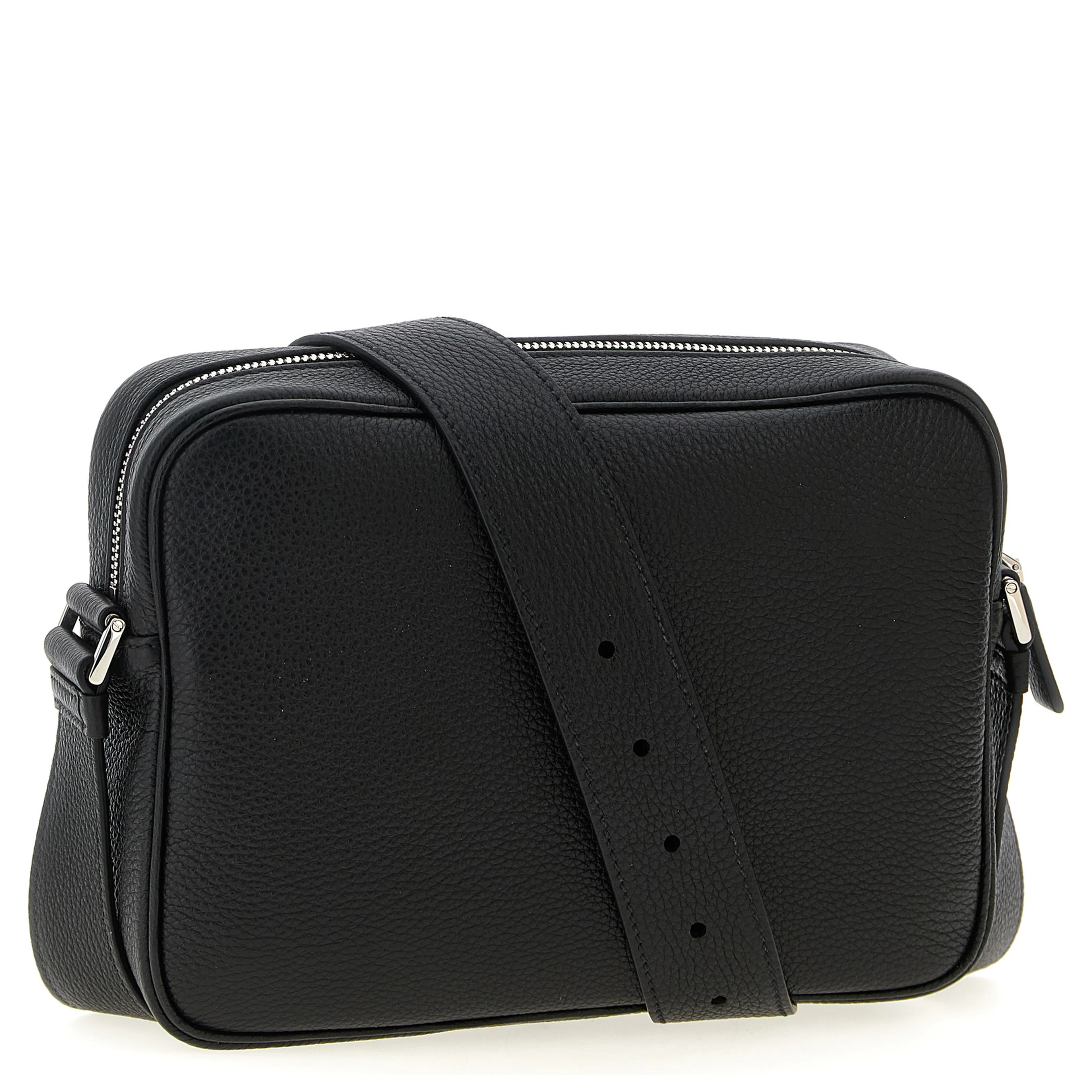 Black Calfskin Crossbody Bag