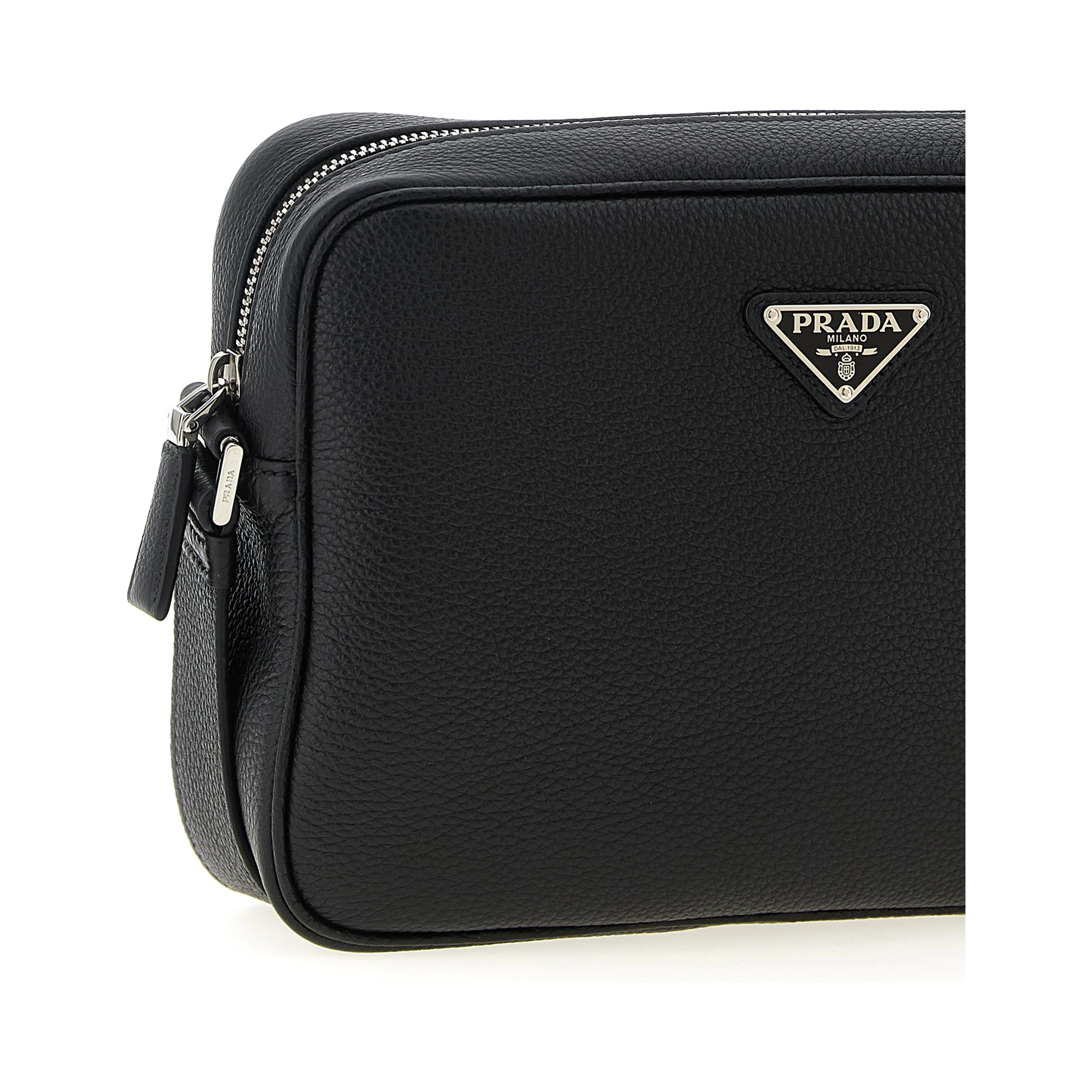 Black Calfskin Crossbody Bag