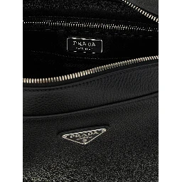 Black Calfskin Crossbody Bag