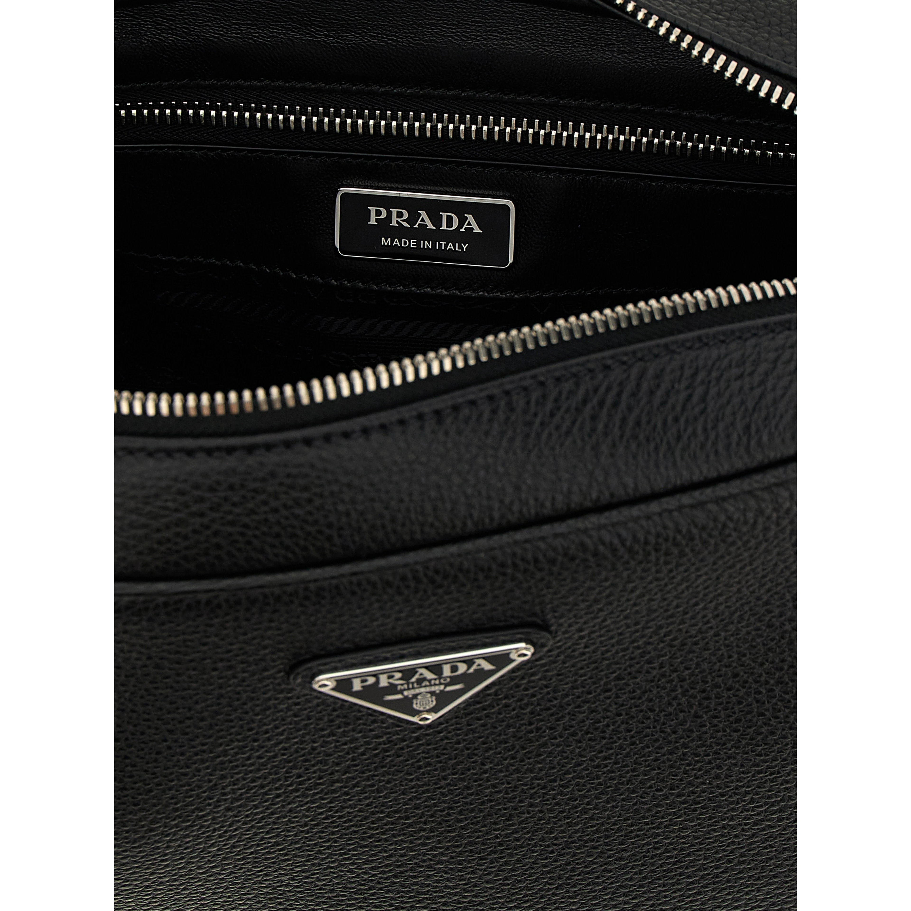 Black Calfskin Crossbody Bag