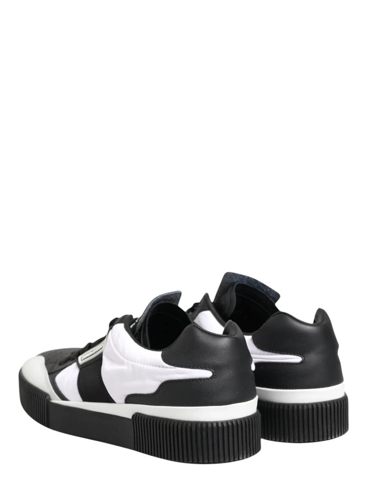 Black White MIAMI Low Top Men Sneakers Shoes