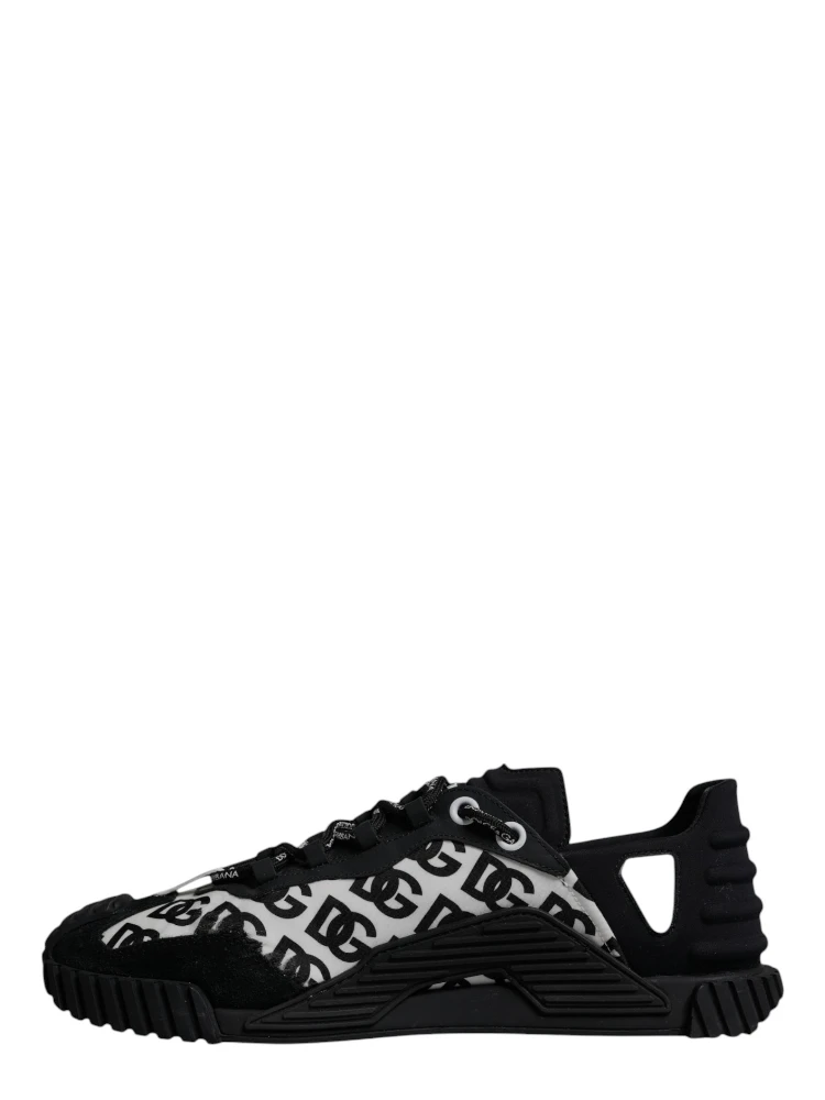Black Logo Lace Up Low Top NS1 Sneakers Shoes
