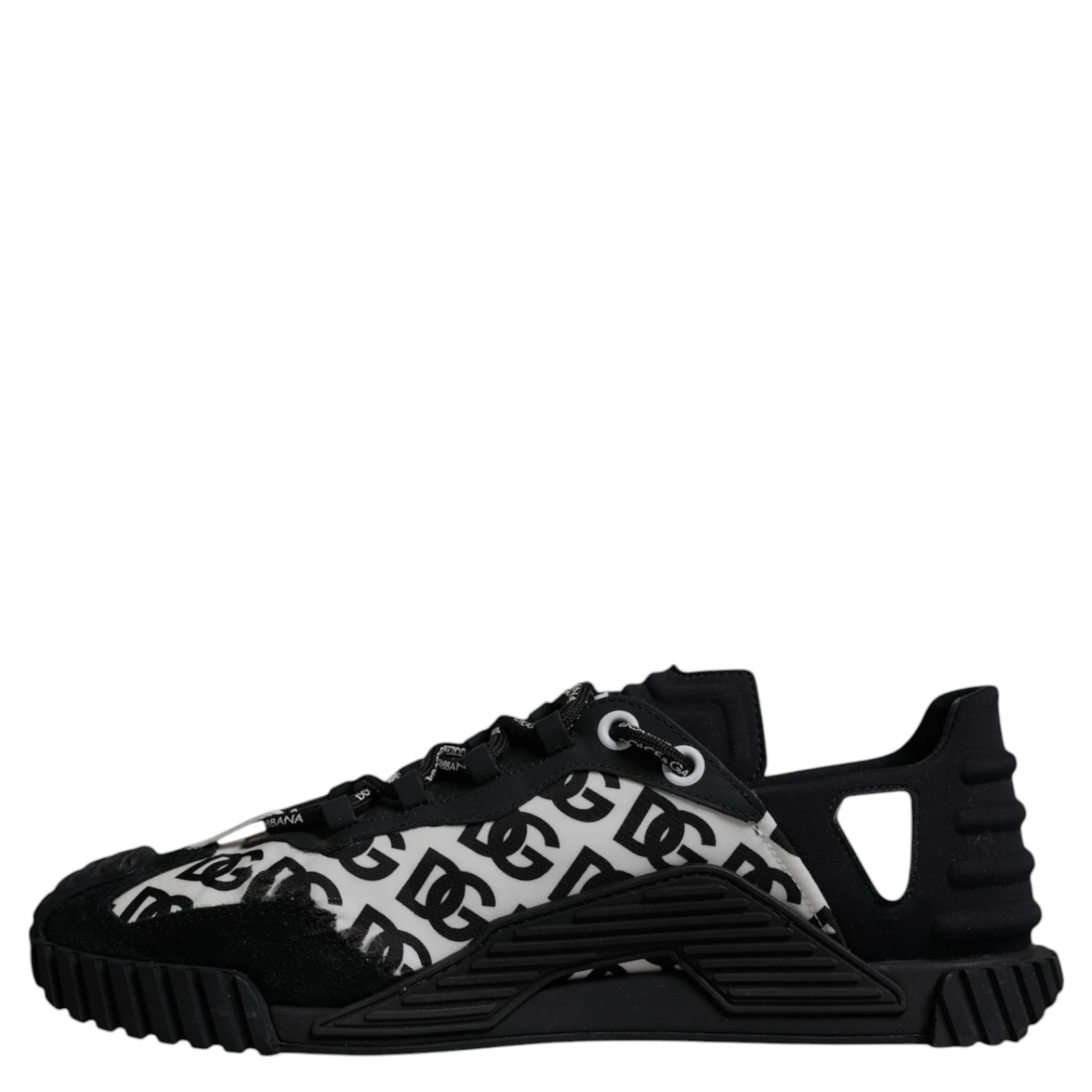 Black Logo Lace Up Low Top NS1 Sneakers Shoes