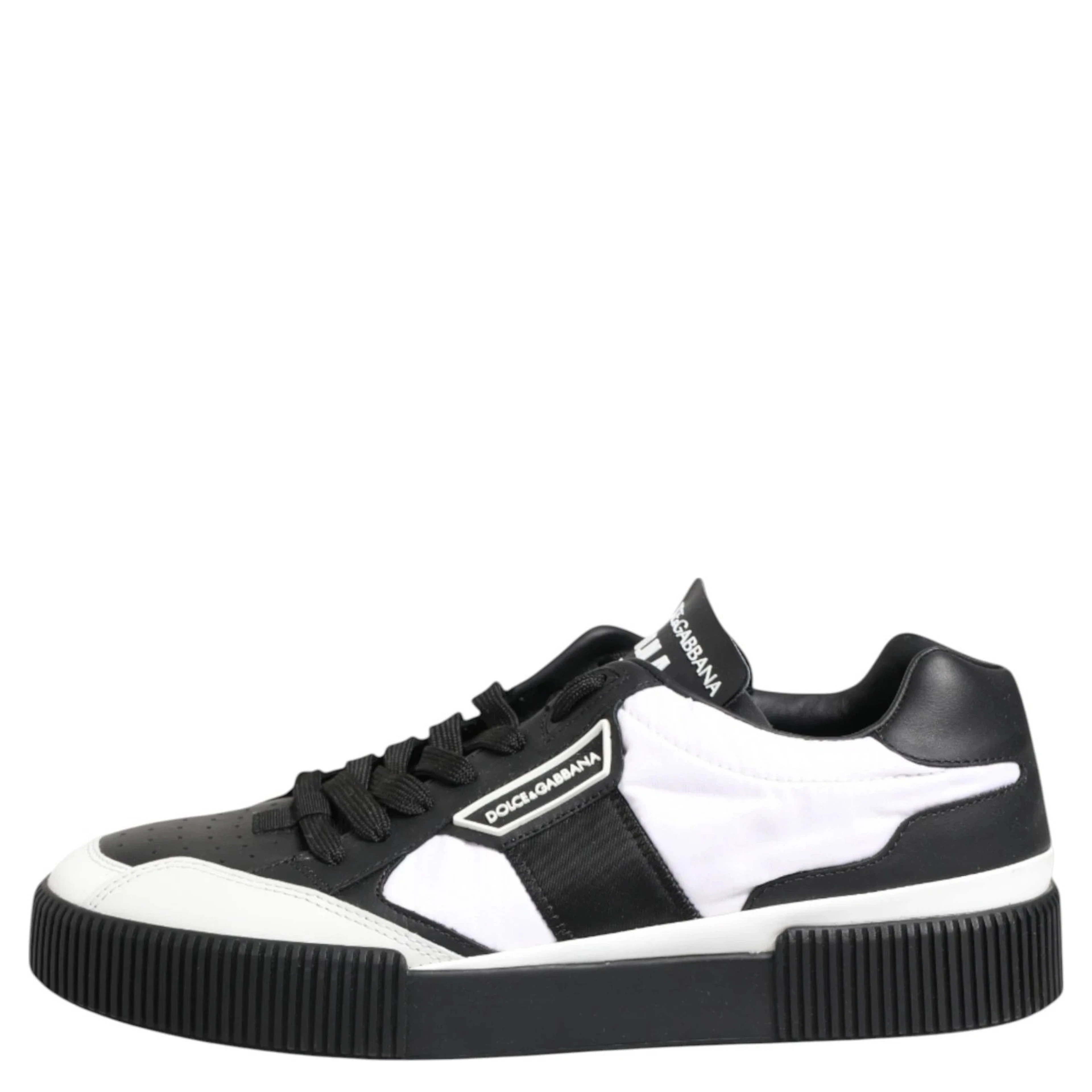 Black White MIAMI Low Top Men Sneakers Shoes