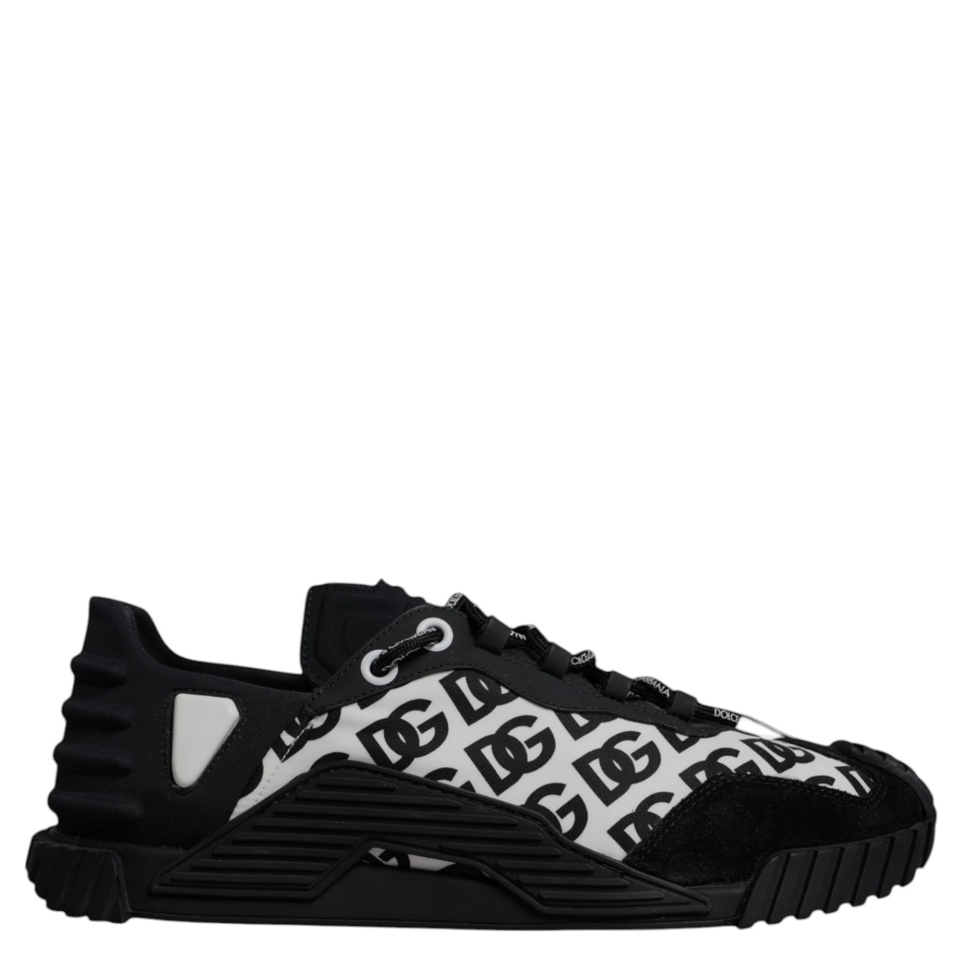 Black Logo Lace Up Low Top NS1 Sneakers Shoes