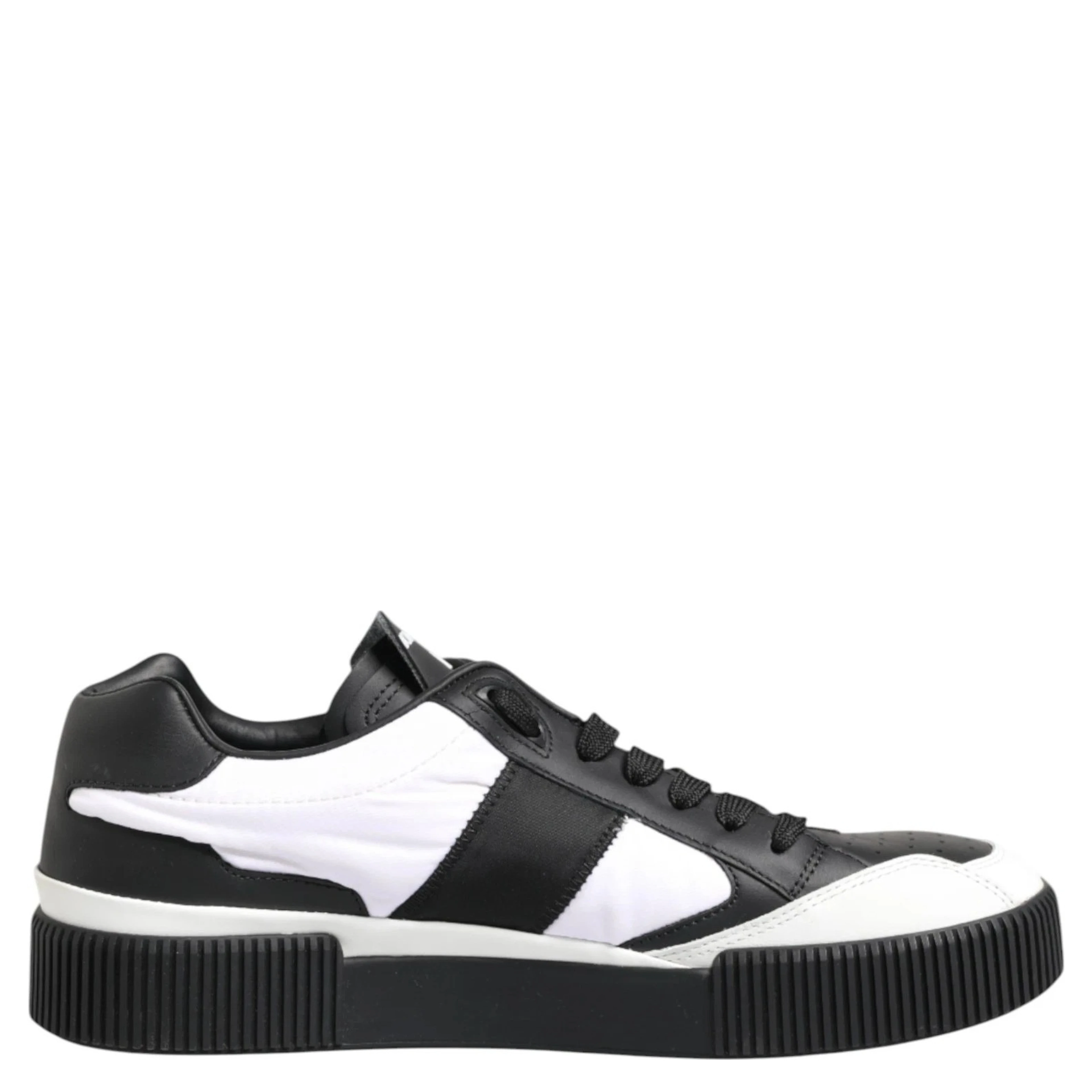 Black White MIAMI Low Top Men Sneakers Shoes