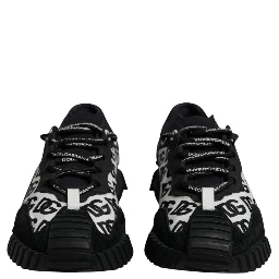 Black Logo Lace Up Low Top NS1 Sneakers Shoes