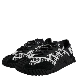 Black Logo Lace Up Low Top NS1 Sneakers Shoes