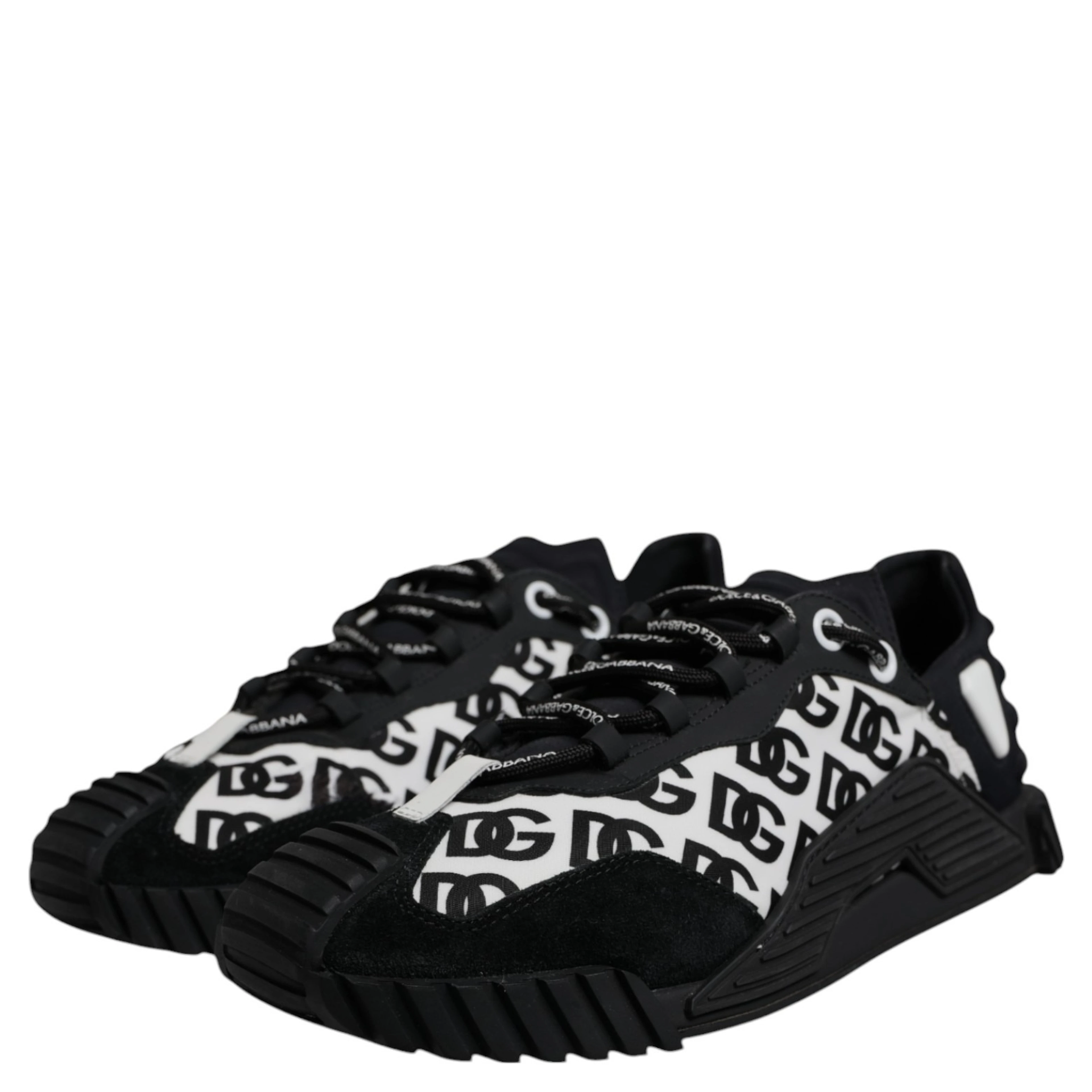 Black Logo Lace Up Low Top NS1 Sneakers Shoes