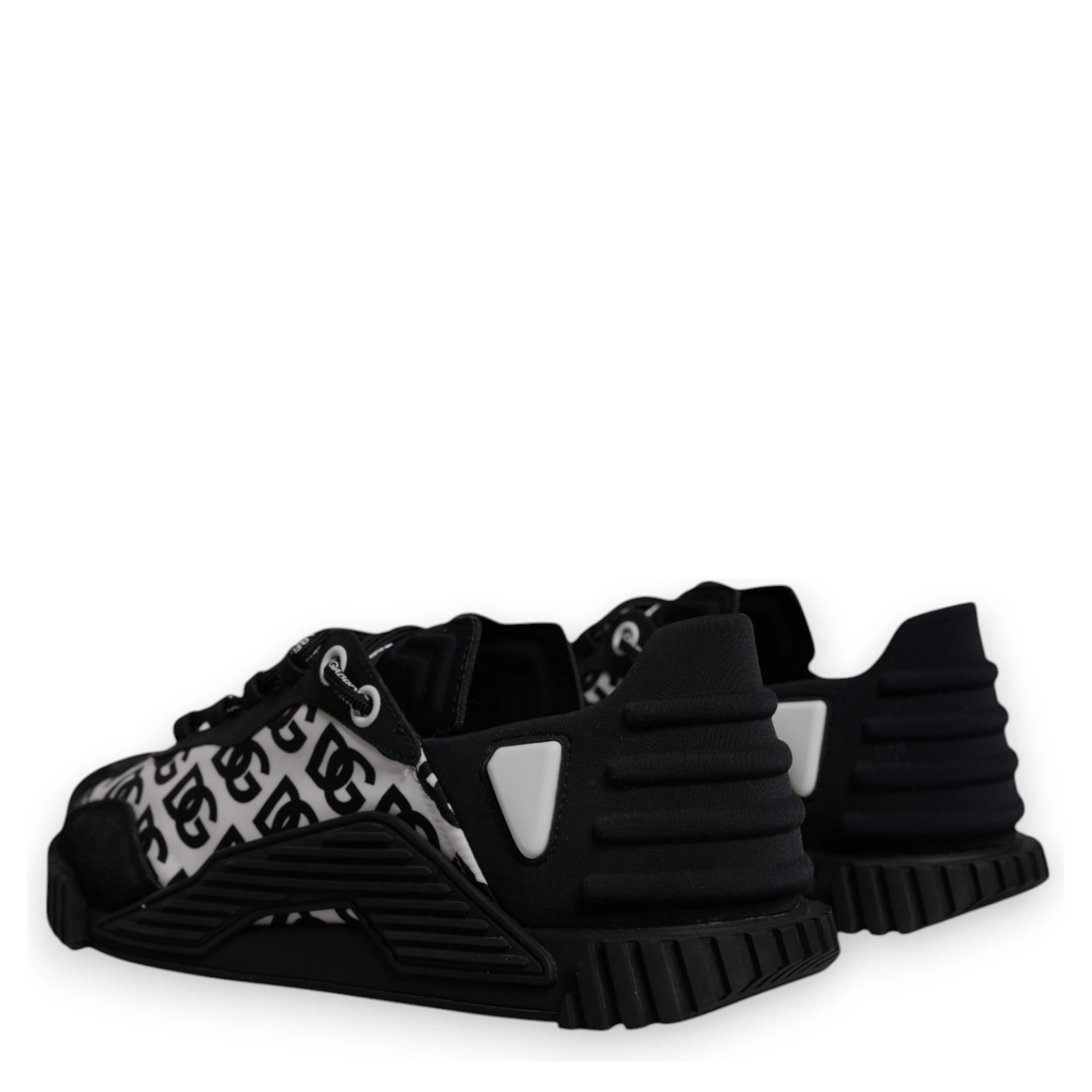 Black Logo Lace Up Low Top NS1 Sneakers Shoes