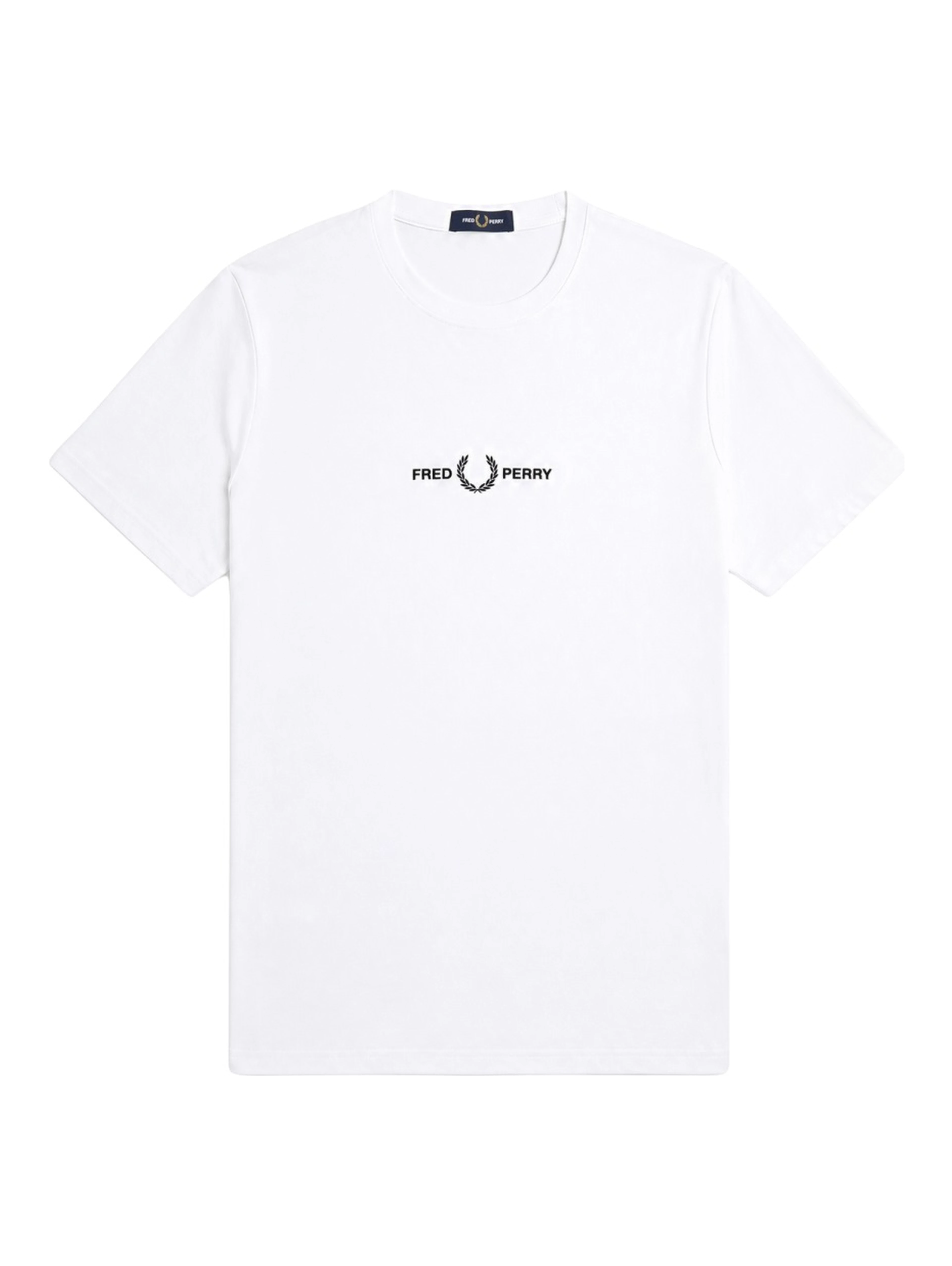 t-shirt con logo ricamato