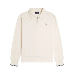 Felpa con Logo E Zip